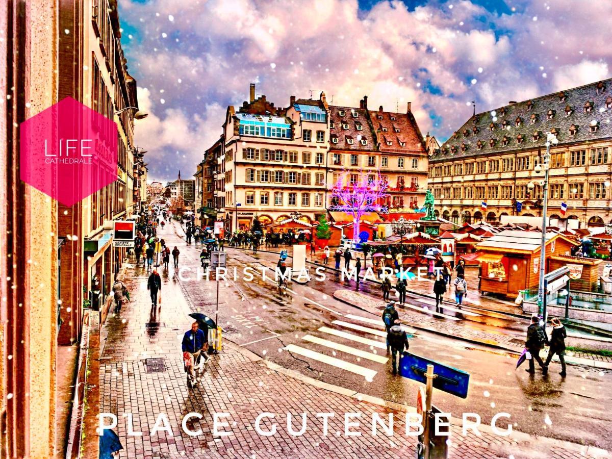 Life Cathedrale City-Center Place Gutenberg Strasbourg Bagian luar foto